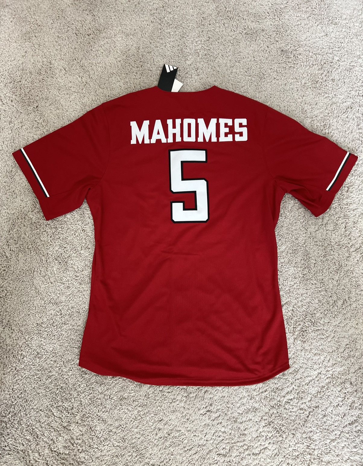 Adidas Adidas Texas Tech Patrick Mahomes Baseball Jersey Red Raider Size US L / EU 52-54 / 3 - 3 Thumbnail
