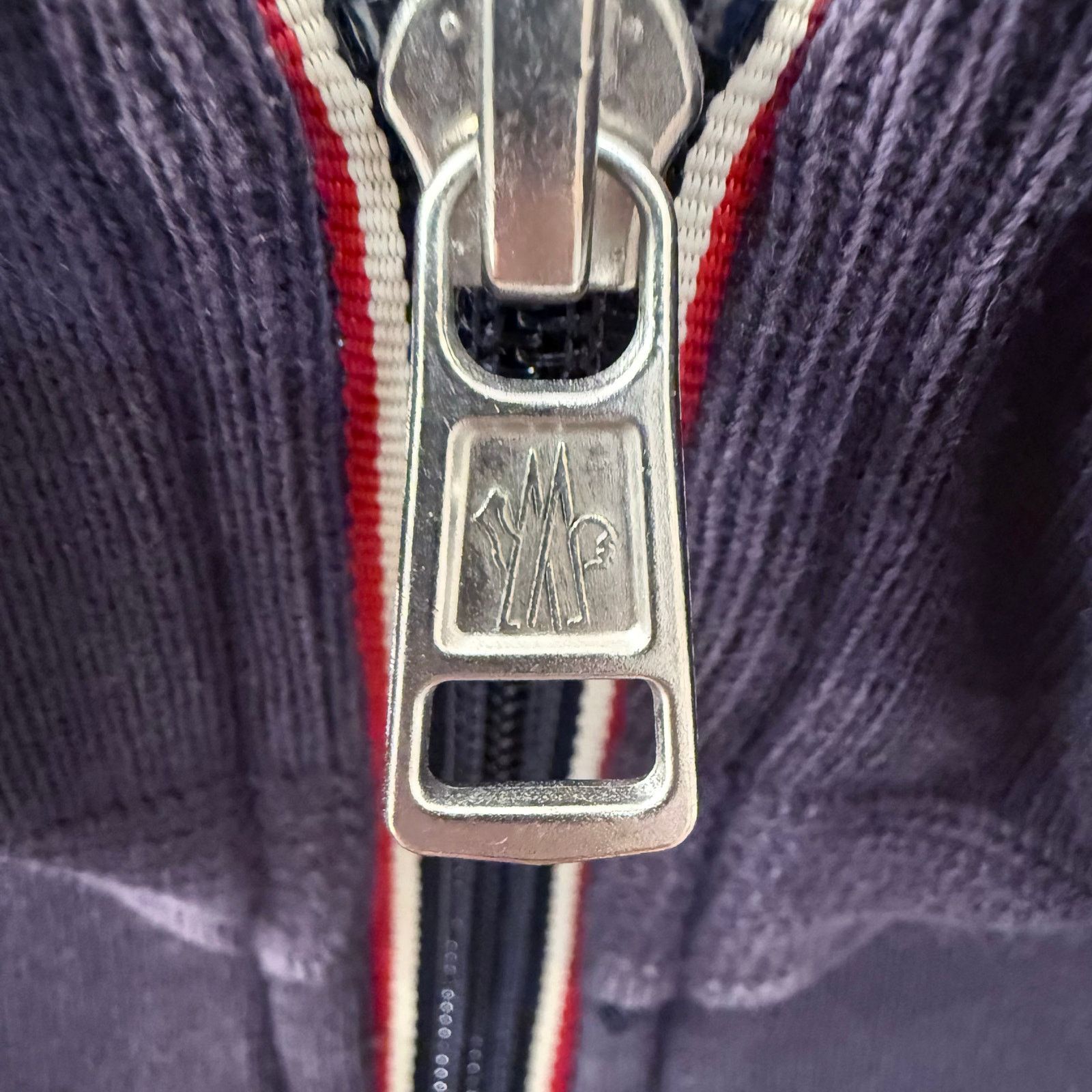 Moncler Moncler Navy Cotton Zip Hoodie with Logo Patch (Size M) Size US M / EU 48-50 / 2 - 6 Thumbnail