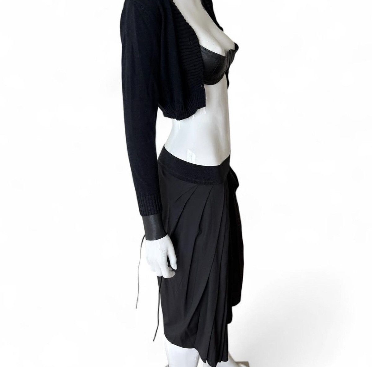 Sportmax Vintage Sportmax Archival Deconstructed Midi Skirt Size 26" / US 2 / IT 38 - 3 Thumbnail