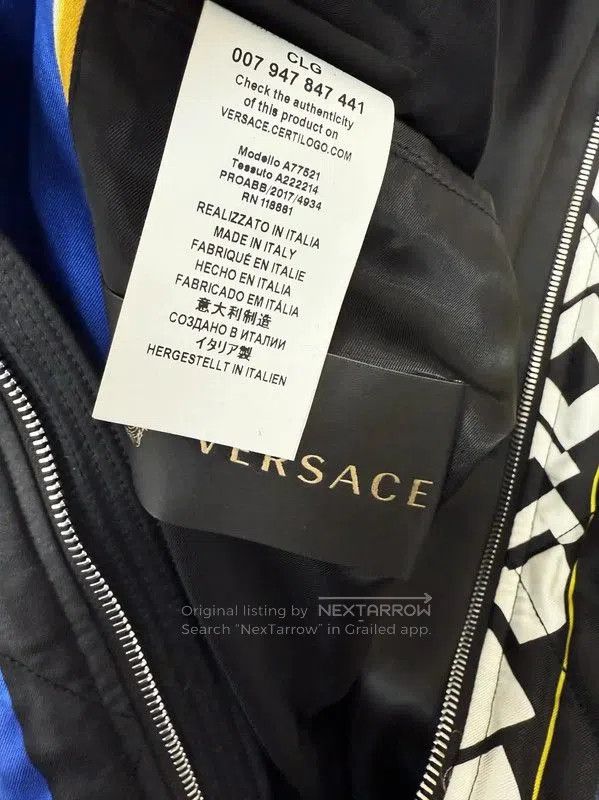 Versace Versace Blue Cotton Men's Long Sleeve Jacket . Size US S / EU 44-46 / 1 - 7 Thumbnail