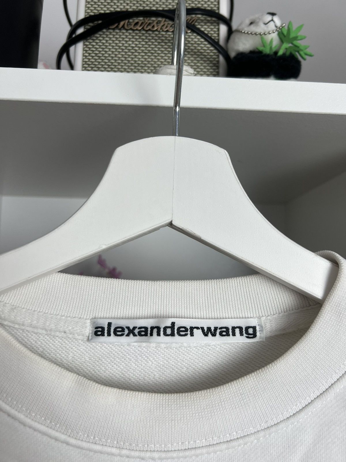Alexander Wang × Designer Alexander Wang center logo sweatshirt S designer baggy boxy Size US S / EU 44-46 / 1 - 4 Thumbnail