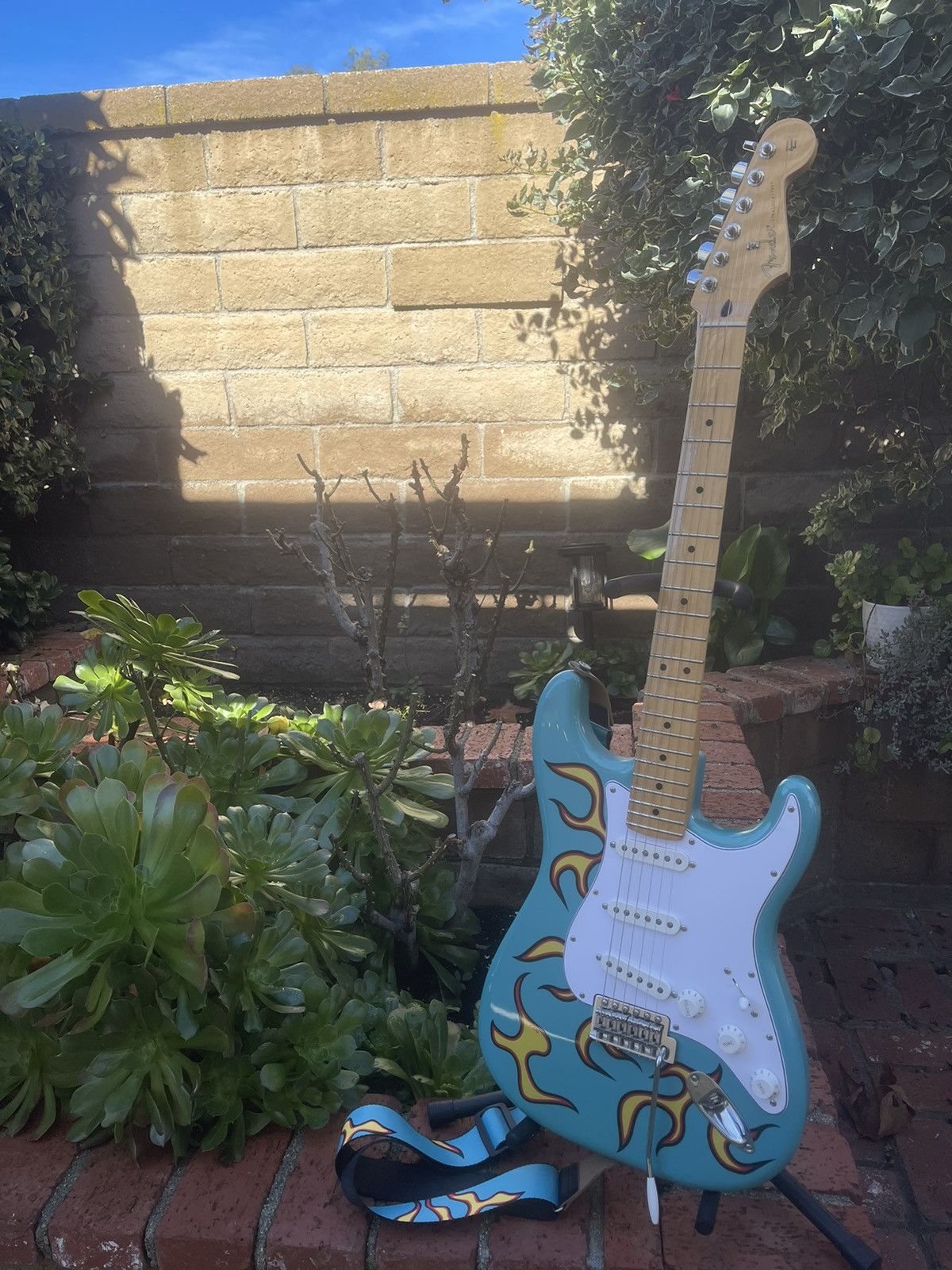Golf Wang Fender Stratocaster X TylerTheCreator Golf Wang Flame