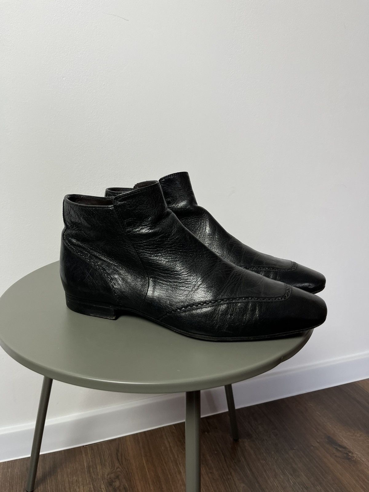 Bottega Veneta Bottega Veneta Leather Side-Zip Boots 42.5 EU / 9.5 US Size US 9.5 / EU 42-43 - 2 Thumbnail