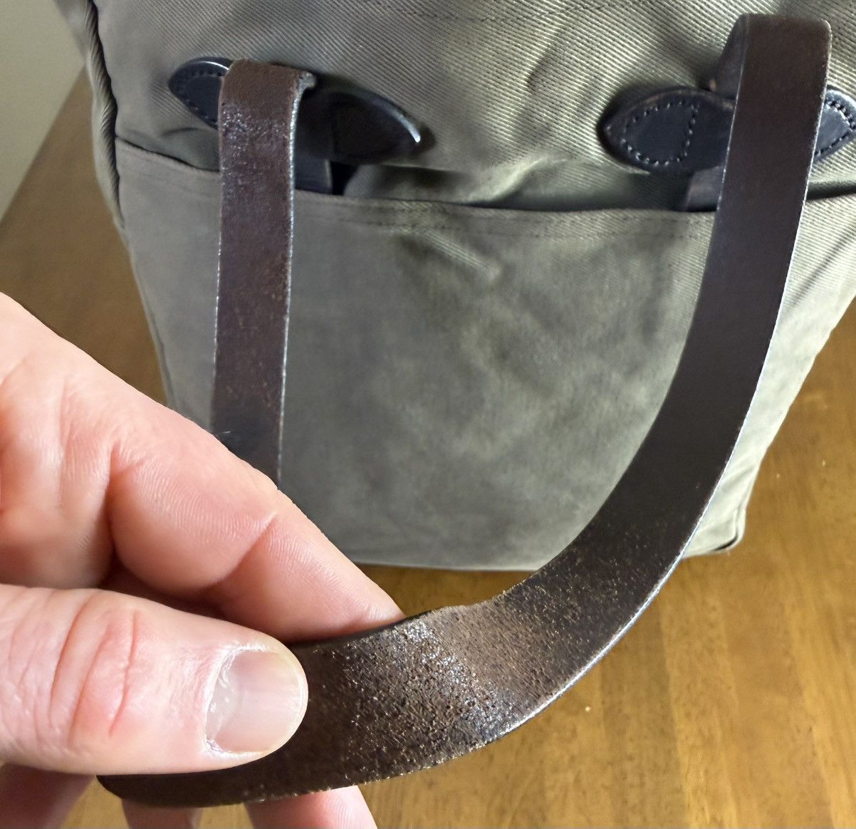 Filson Filson 260 Tote Olive Vintage Brown Tag USA Size ONE SIZE - 7 Thumbnail