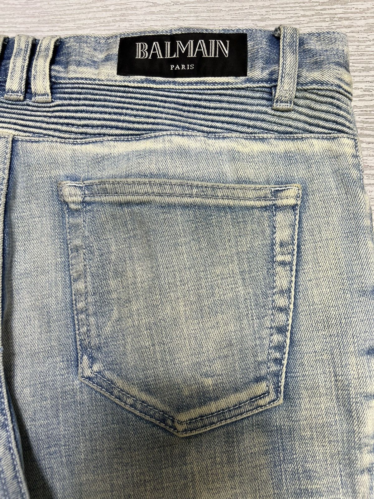 Balmain Balmain - Distressed Knee Biker Jeans Size US 30 / EU 46 - 10 Thumbnail