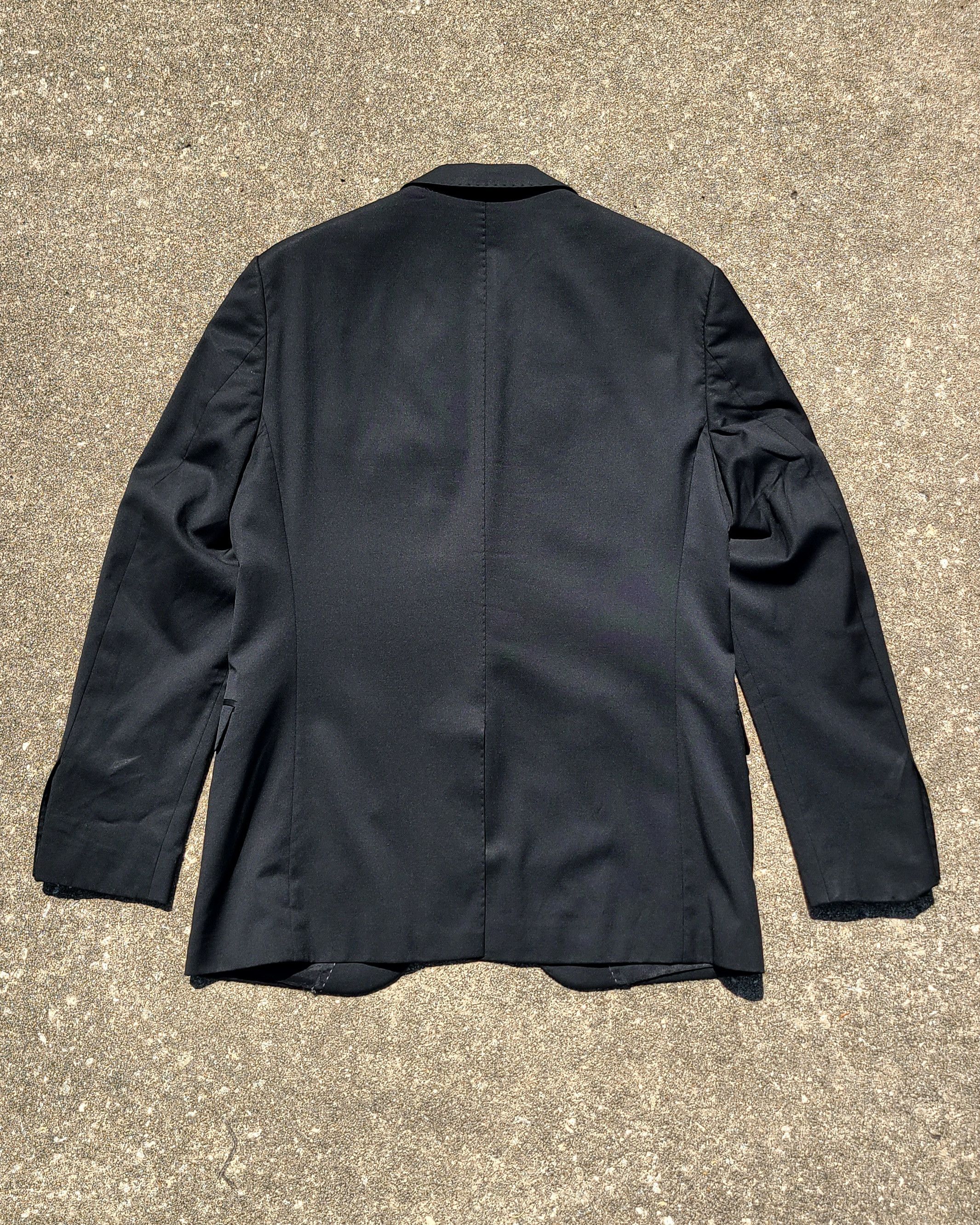 Bottega Veneta × Vitale Barberis Canonico Bottega Veneta Black Two Button Blazer Suit Jacket 38R Size 38R - 6 Thumbnail