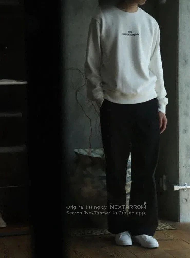 Maison Margiela maison margiela white embroidered logo sweatshirt. Size US M / EU 48-50 / 2 - 5 Thumbnail