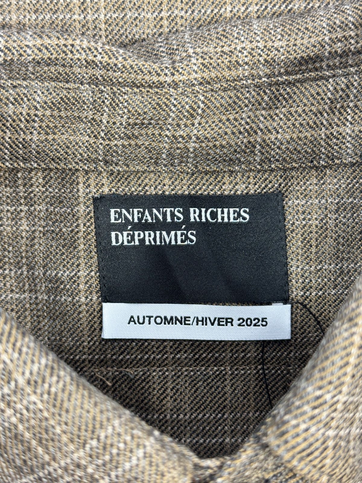 Enfants Riches Deprimes ASSEMBLAGE WOOL FLANNEL SHIRT Size US XXL / EU 58 / 5 - 6 Thumbnail