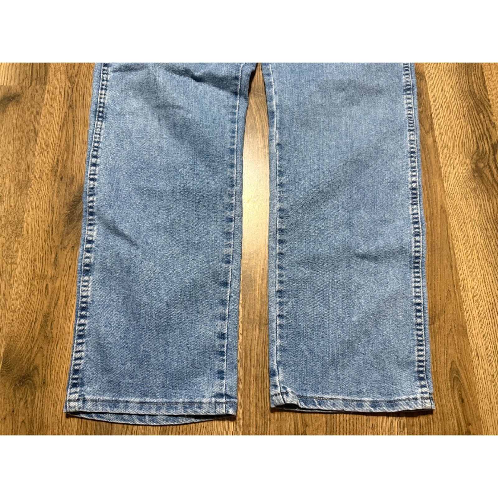 Wrangler Wrangler Jeans Men's Size 34x30 Blue Denim Straight Leg Regular Fit Size US 34 / EU 50 - 3 Thumbnail