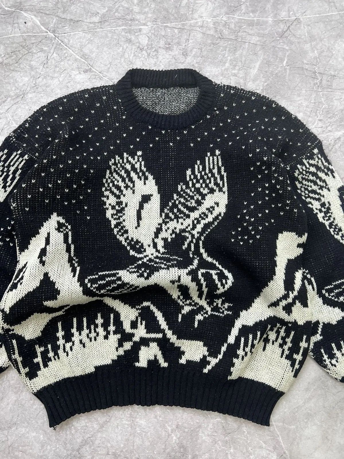 Other Avant-Garde Black Archival diesel style Sweater Size US M / EU 48-50 / 2 - 3 Thumbnail