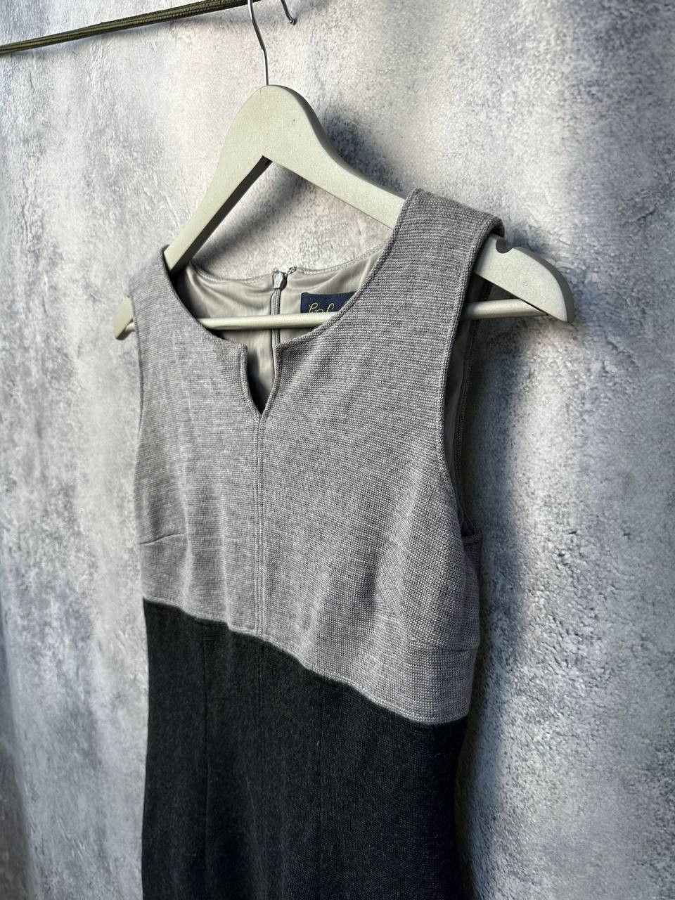 Other Luisa Spagnoli Gray Sleeveless Pencil Dress Size M / US 6-8 / IT 42-44 - 6 Thumbnail