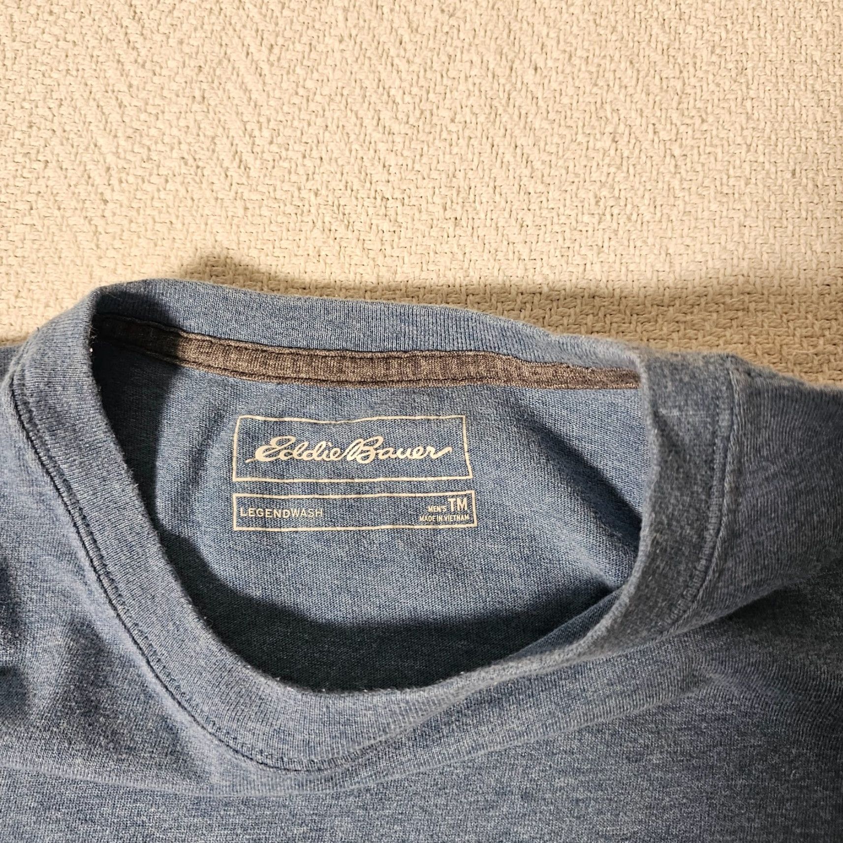 Eddie Bauer Eddie Bauer Men's Tall M Blue Legend Wash Shirt Outdoors Casual Short Sleeve Size US M / EU 48-50 / 2 - 2 Thumbnail