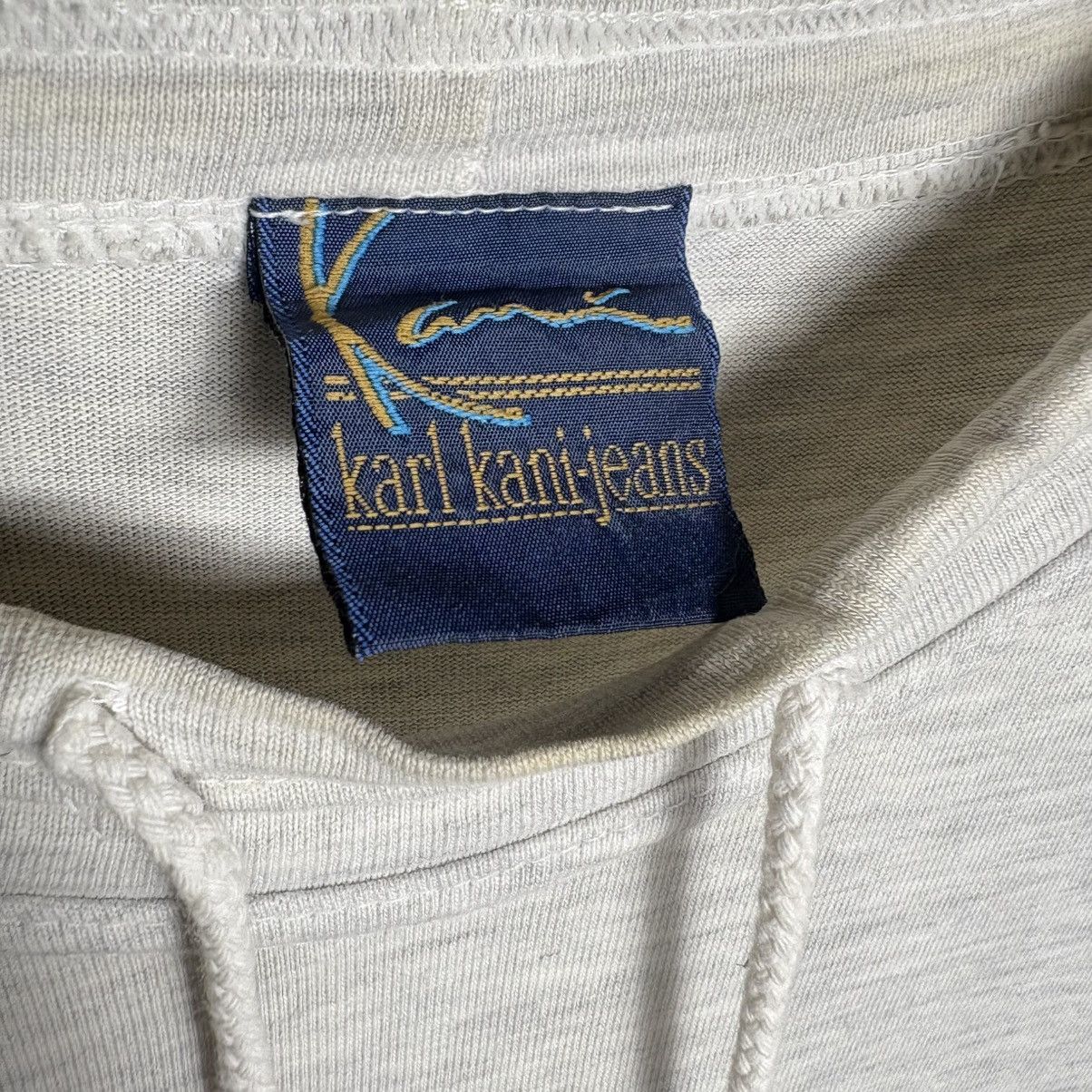 Karl Kani × Vintage Vintage 90s Karl Kani NY Logo Jumper Crewneck T-Shirt Size US L / EU 52-54 / 3 - 8 Thumbnail