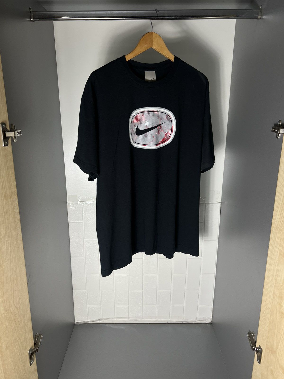 Nike VINTAGE NIKE BIG LOGO SWOOSH RETRO T-SHIRT DRILL Y2K 90s USA Size US XL / EU 56 / 4 - 5 Thumbnail