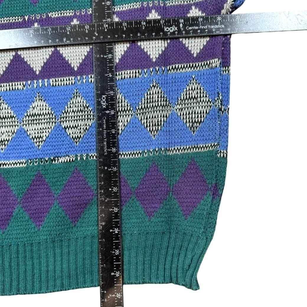 Vintage VINTAGE Knit Sweater Men’s Large Argyle Coogi Style Acrylic Retro Pullover Size US L / EU 52-54 / 3 - 7 Thumbnail