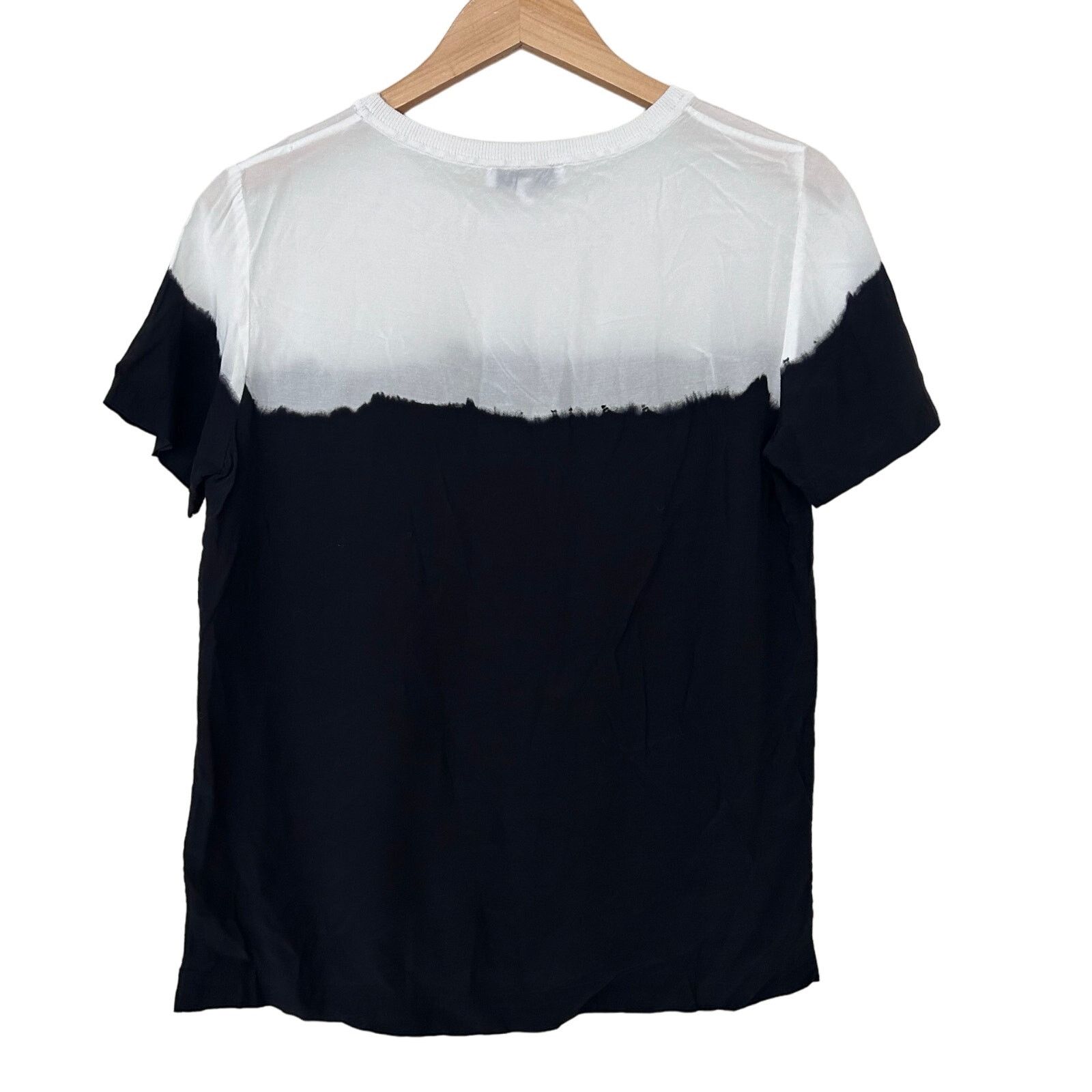 Other Second Female Elina Tee White Black Ombre T Shirt Sz S Size S / US 4 / IT 40 - 4 Thumbnail