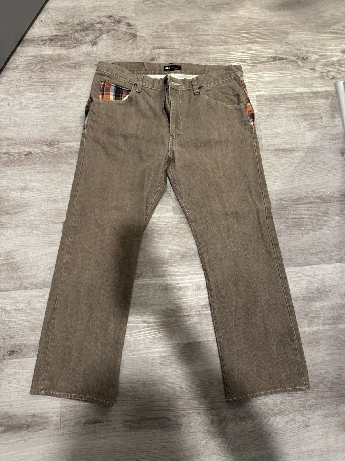 Other Concave Attempt Plaid Denim Pants Size US 32 / EU 48 - 1 Thumbnail