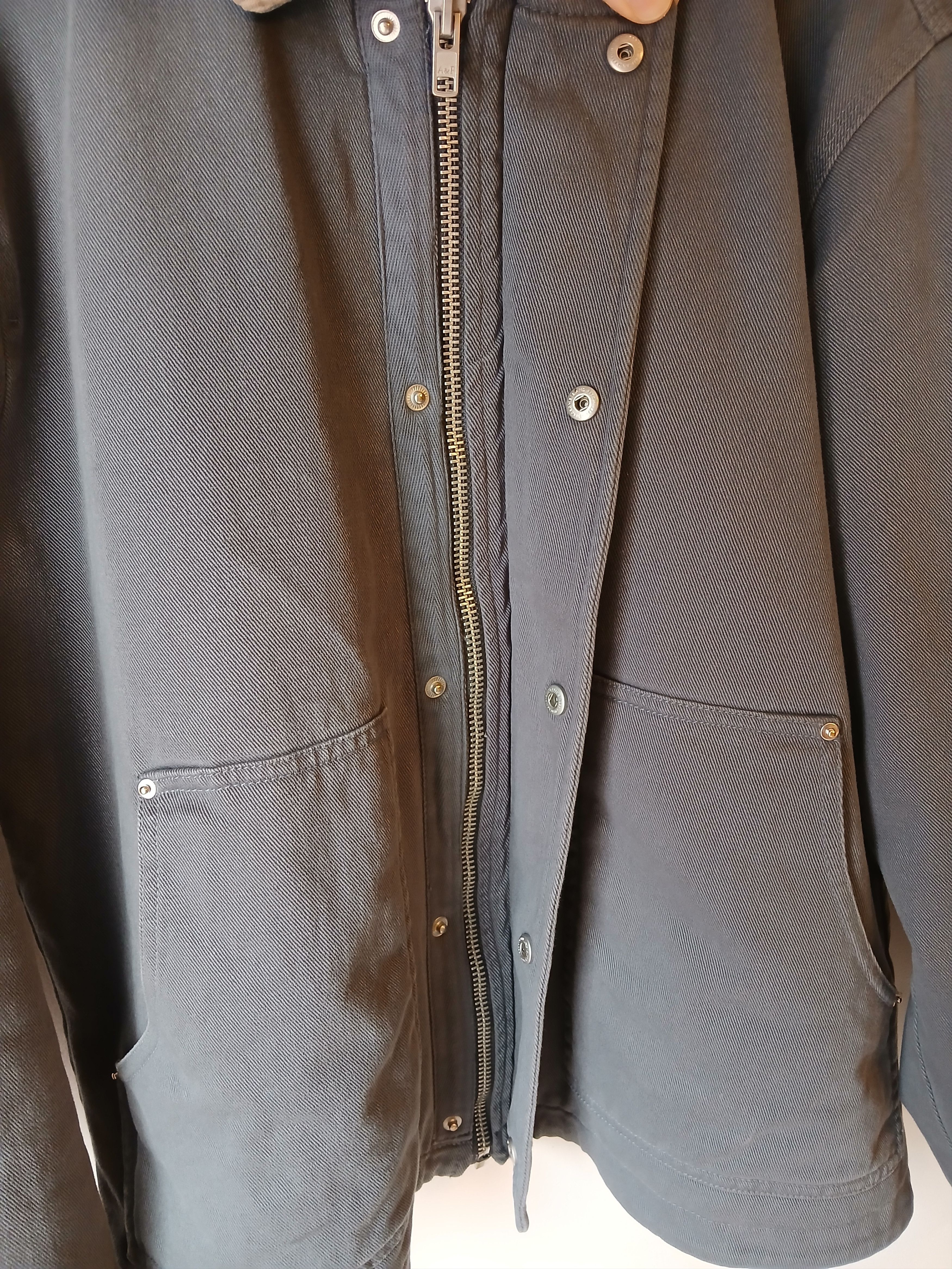 Abercrombie & Fitch Abercrombie & Fitch Workwear Kanga Zip Jacket Blue-Gray Size US L / EU 52-54 / 3 - 4 Thumbnail