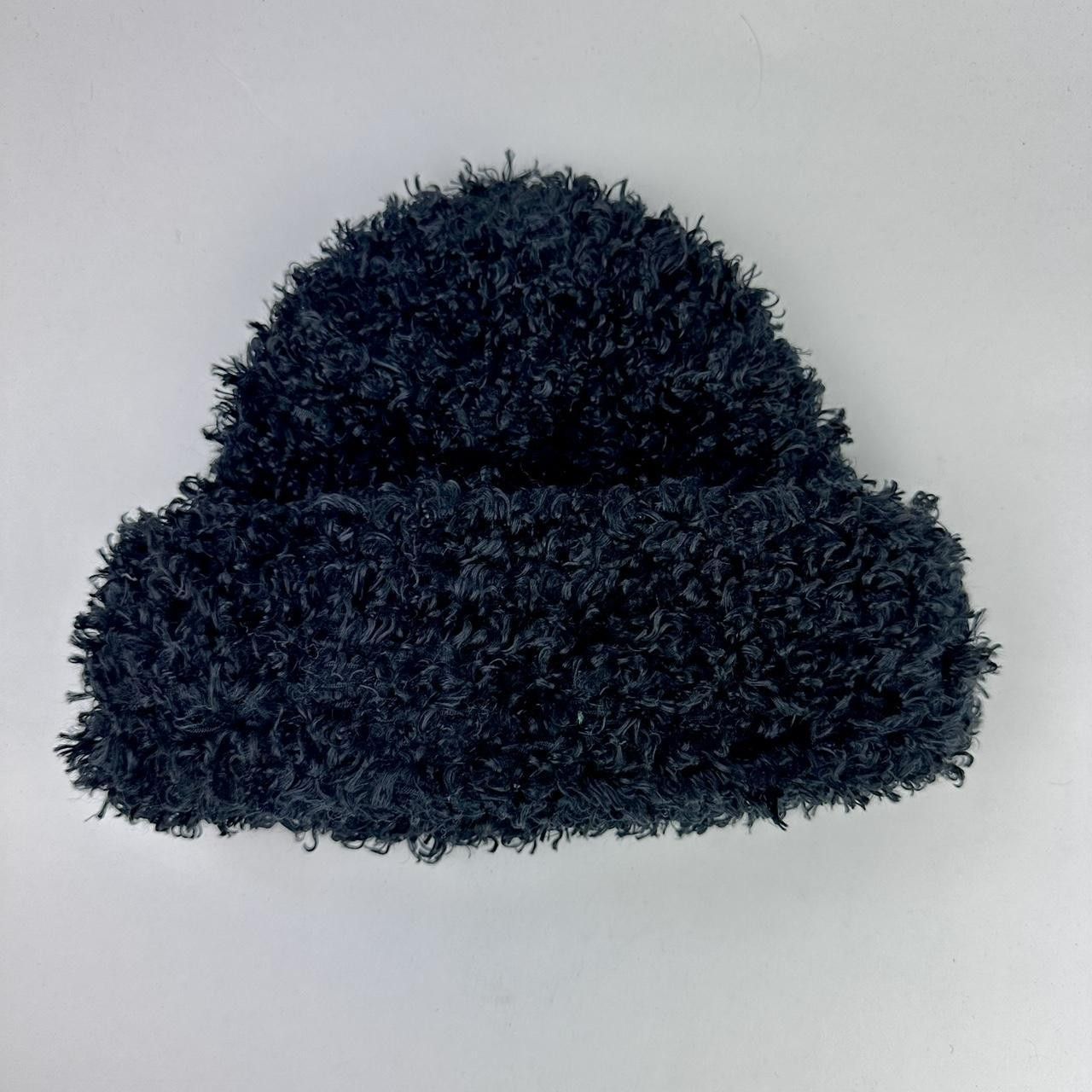 Vintage Vintage Black Funky Knit Winter Beanie Size ONE SIZE - 3 Thumbnail