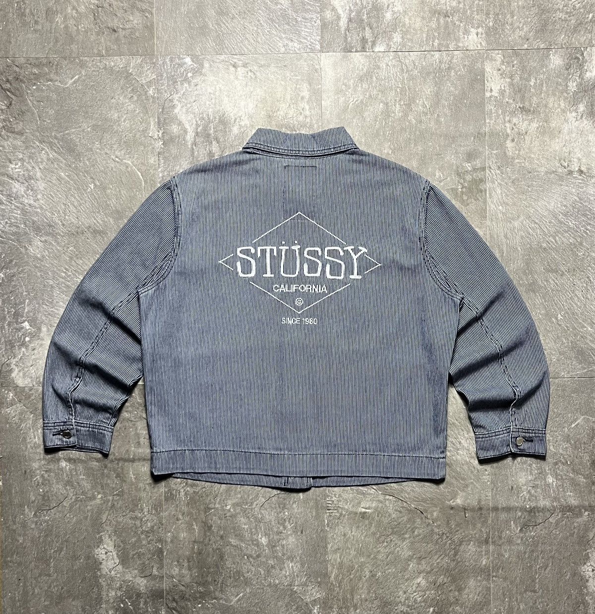 Stussy Stussy Vintage 90s Cropped Striped Embroidered Big Logo Y2K Size US S / EU 44-46 / 1 - 1 Thumbnail
