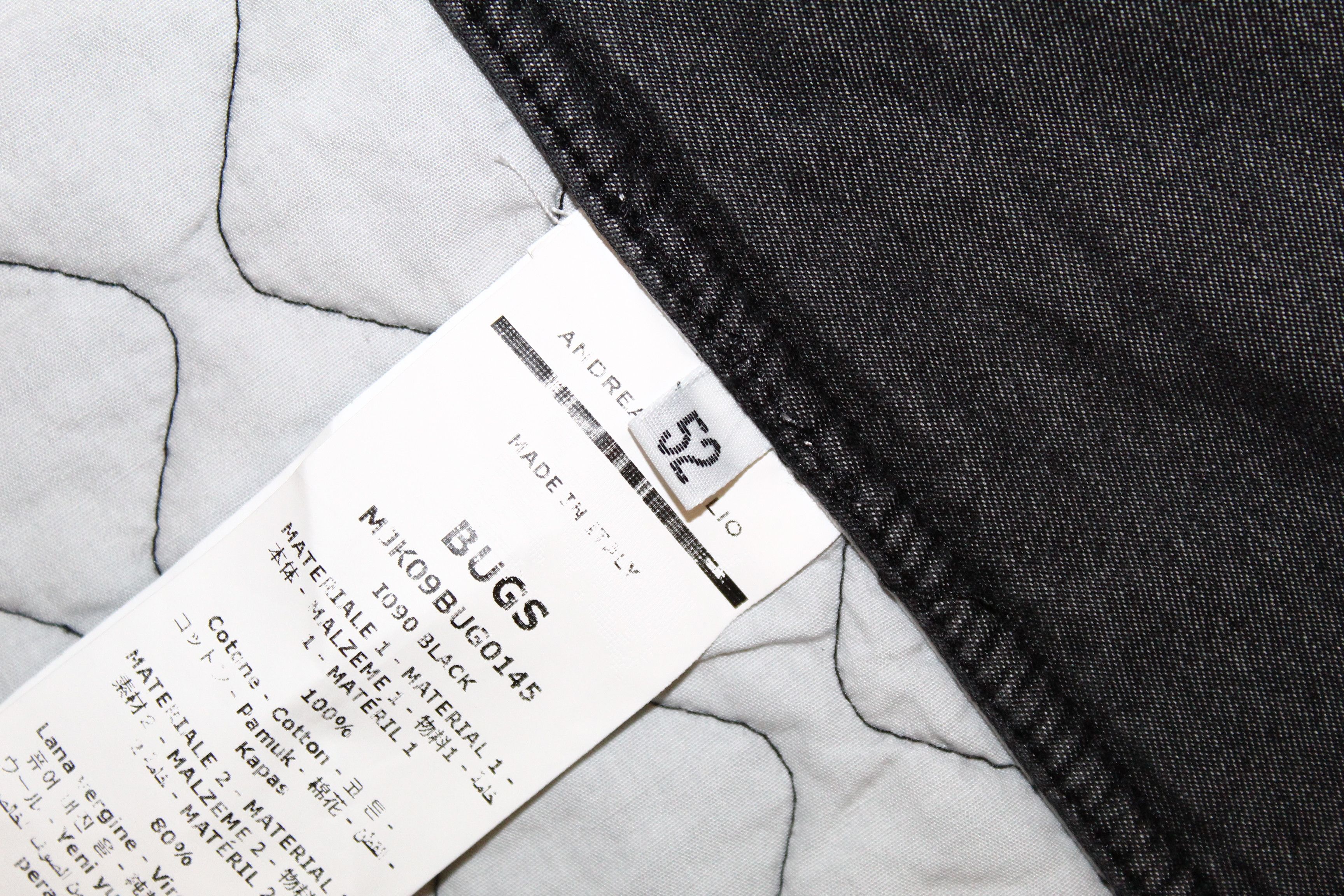 Andrea Pompilio Andrea Pompilio Charcoal Black Quilted Insulated Jacket Size US L / EU 52-54 / 3 - 10 Thumbnail