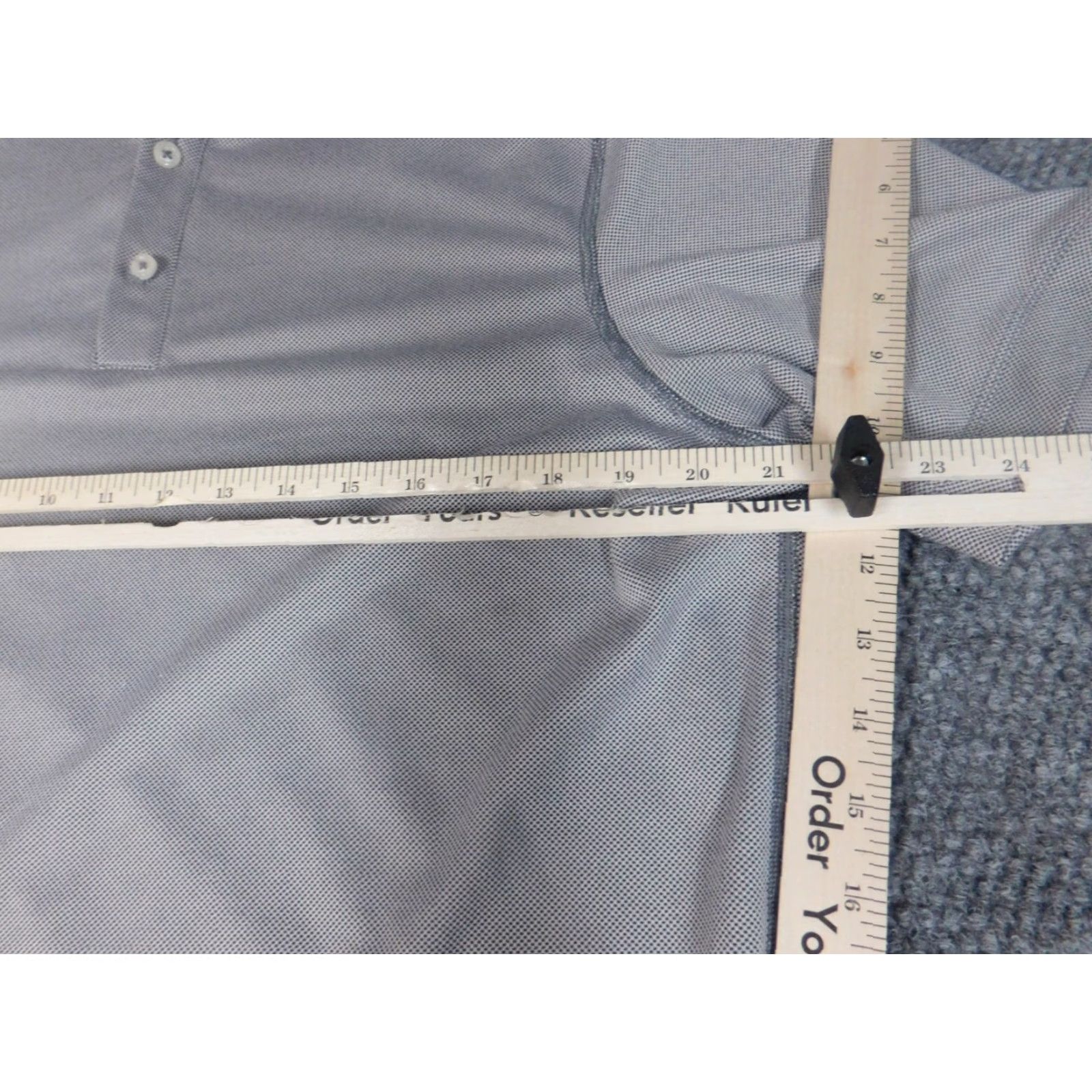 Cremieux Cremieux Polo Shirt M Gray Regular Men Short Sleeve Button-Down Collar 100% Cotton Solid Size US M / EU 48-50 / 2 - 4 Thumbnail