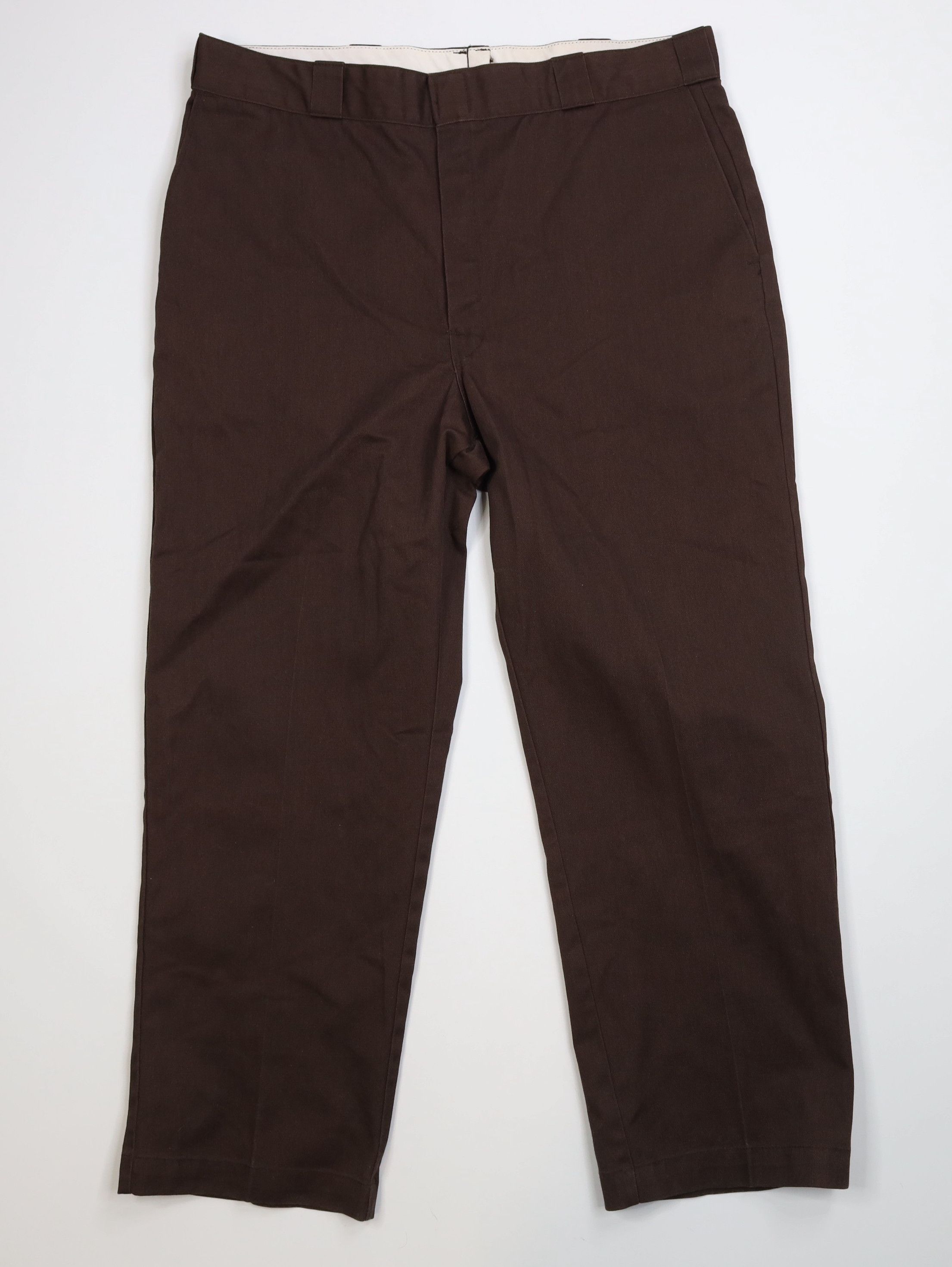 Dickies Vintage 90s Dickies Baggy Wide Leg Pants Brown Workwear Size US 38 / EU 54 - 1 Thumbnail