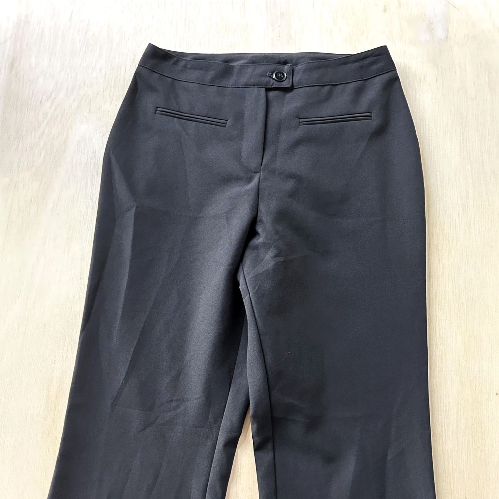 Vintage VINTAGE Dress Pants Womens 7 Black Bootcut Flat Front Pockets Work Office Career Womens Mens? Size 28" / US 6 / IT 42 - 2 Thumbnail