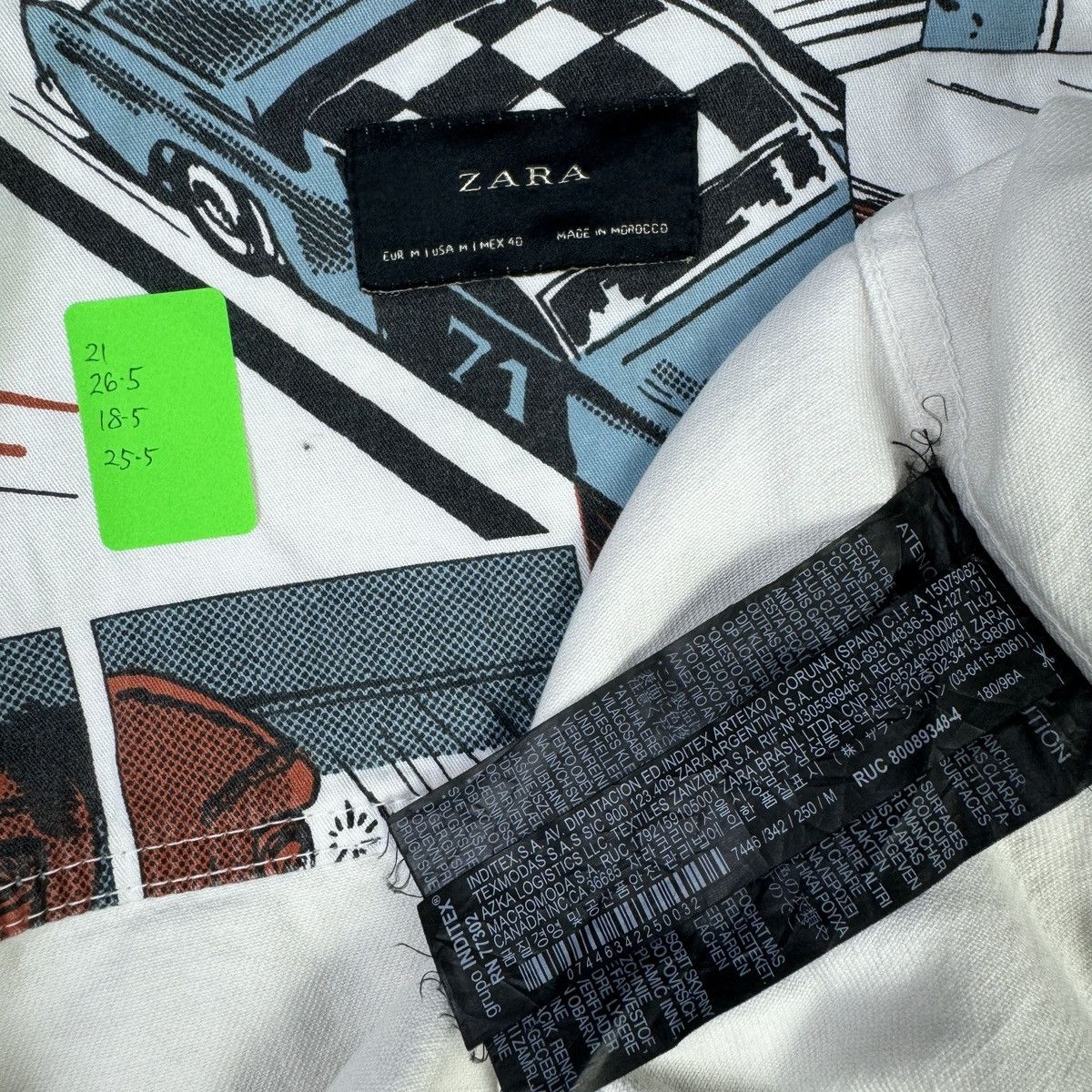 Designer × Zara Zara Race Car Comics Strip Denim Jacket Size US M / EU 48-50 / 2 - 10 Thumbnail