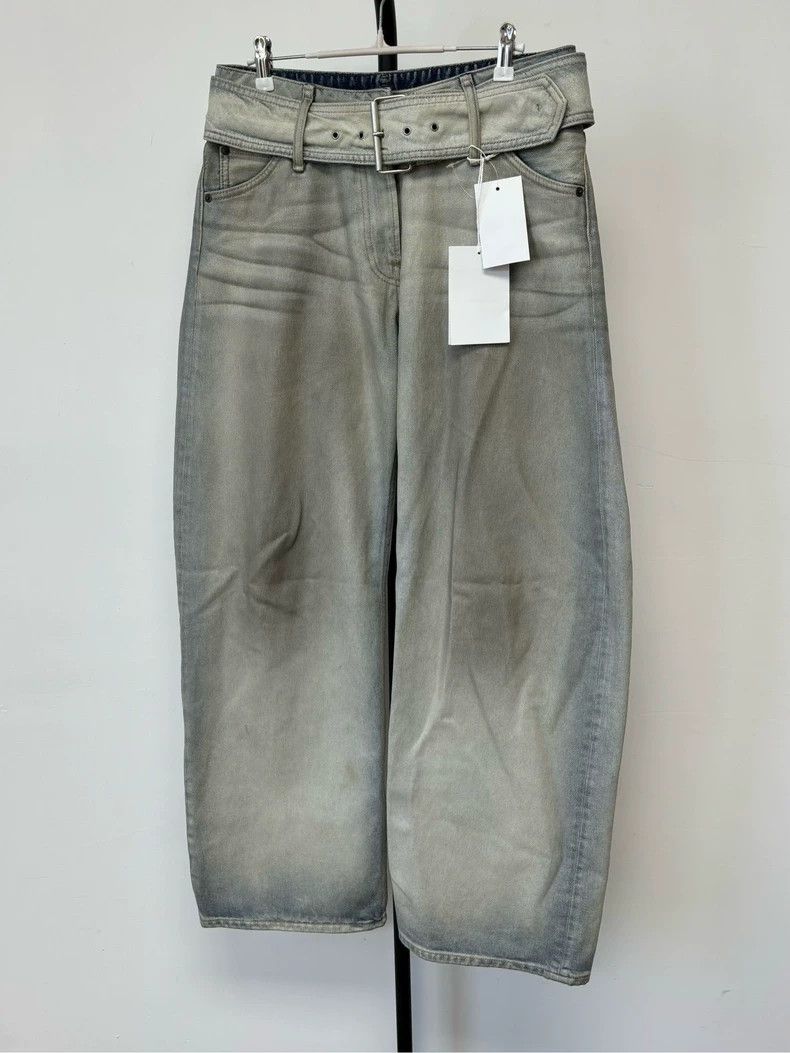 Acne Studios Acne Studios Pearl ivory white loose belted long pants and Size US 36 / EU 52 - 1 Thumbnail