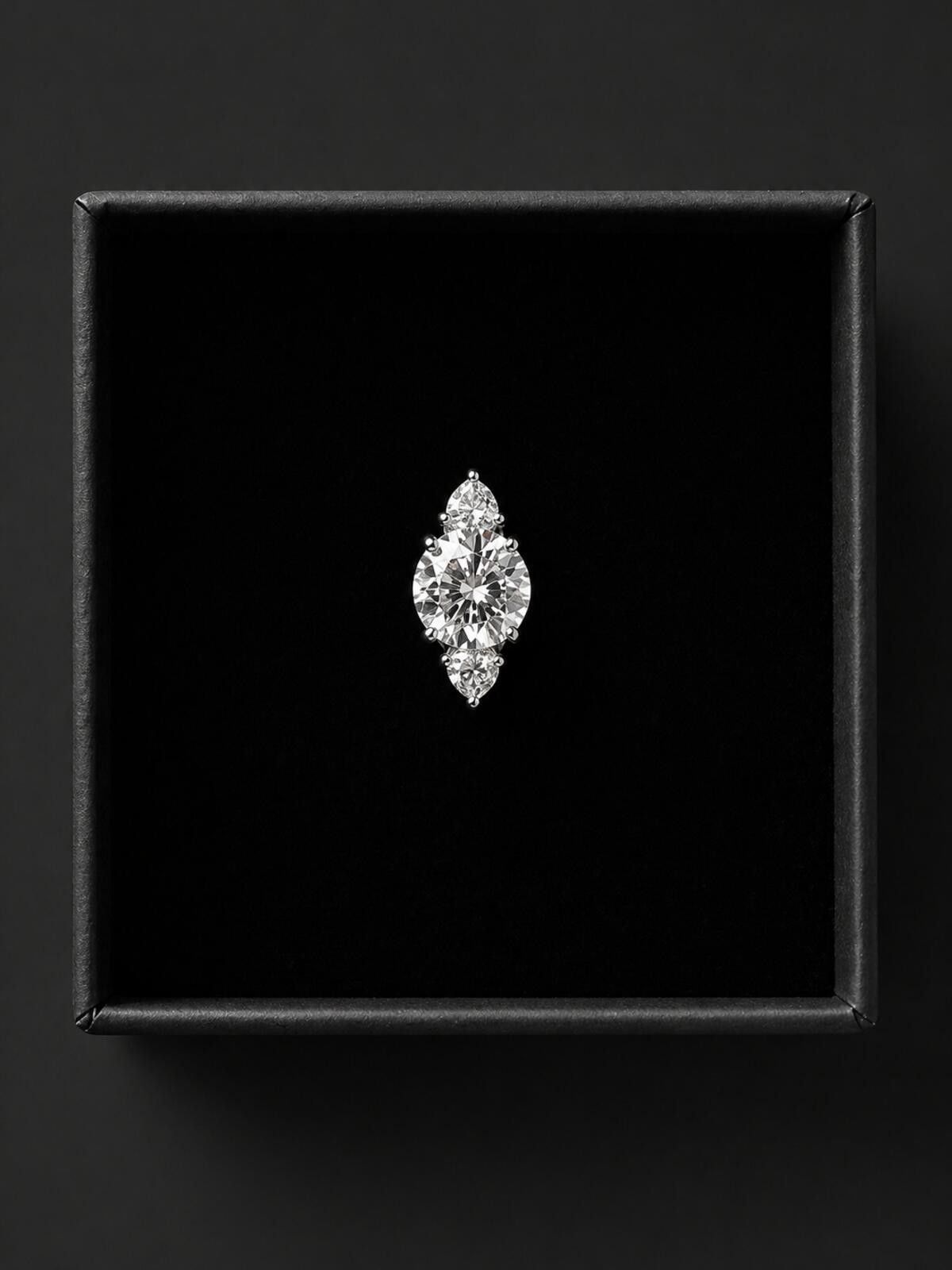 Other Moissanite Solitaire Ring with Platinum Overlay D Colour VVS Size ONE SIZE - 7 Thumbnail
