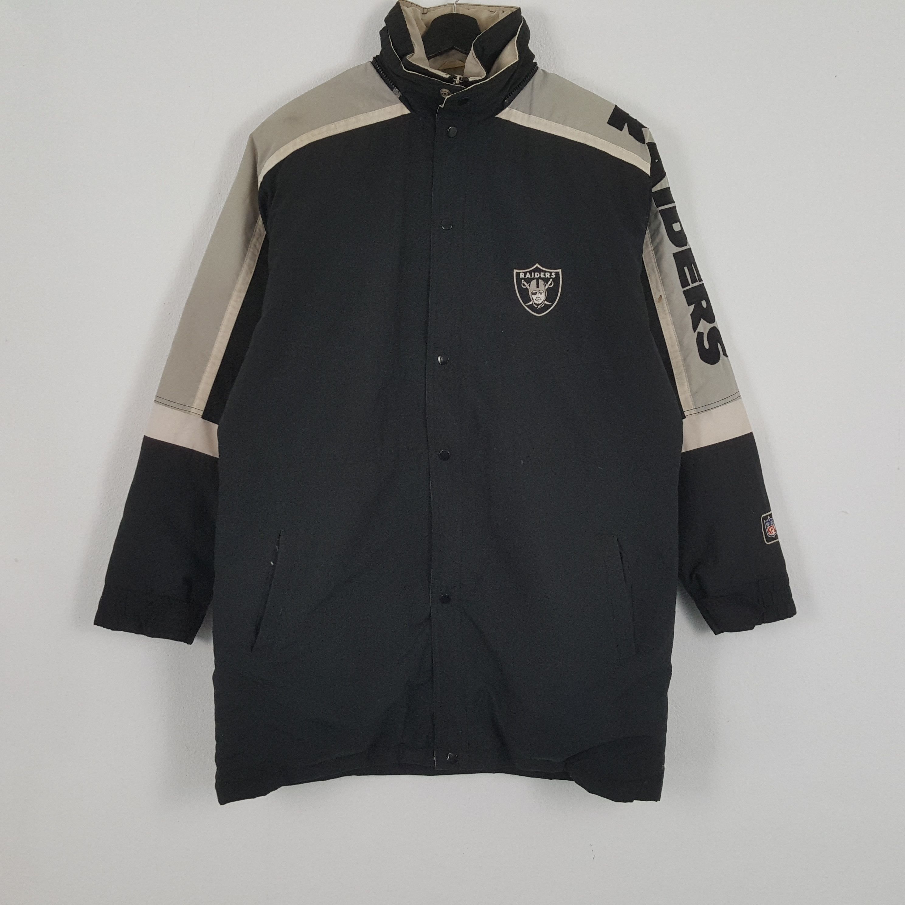 NFL × Vintage RAIDERS NFL American Football Team Starter Jacket Size US XXL / EU 58 / 5 - 1 Thumbnail