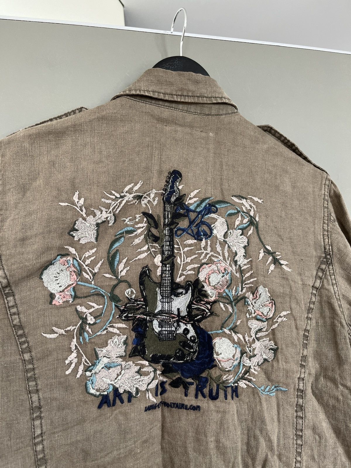 Zadig & Voltaire Zadig & Voltaire Kid Lin Lave Military Linen Jacket Size S / US 4 / IT 40 - 17 Thumbnail