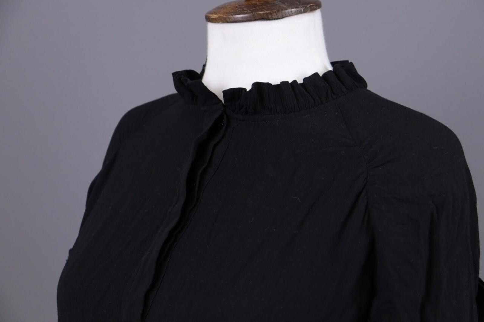 Wilkes Bashford BA&SH Black Vinil Noir Lagenlook Relaxed Midi Dress 2 / M Size M / US 6-8 / IT 42-44 - 6 Thumbnail