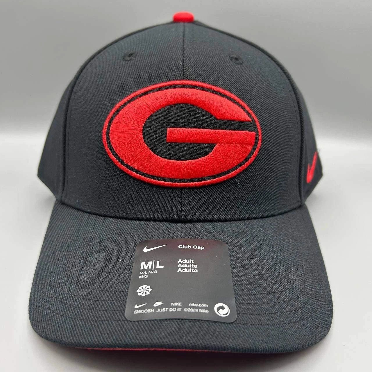 Nike Georgia Bulldogs x Nike Club Hat Men M-L Dri-Fit Strap Back Size ONE SIZE - 1 Thumbnail