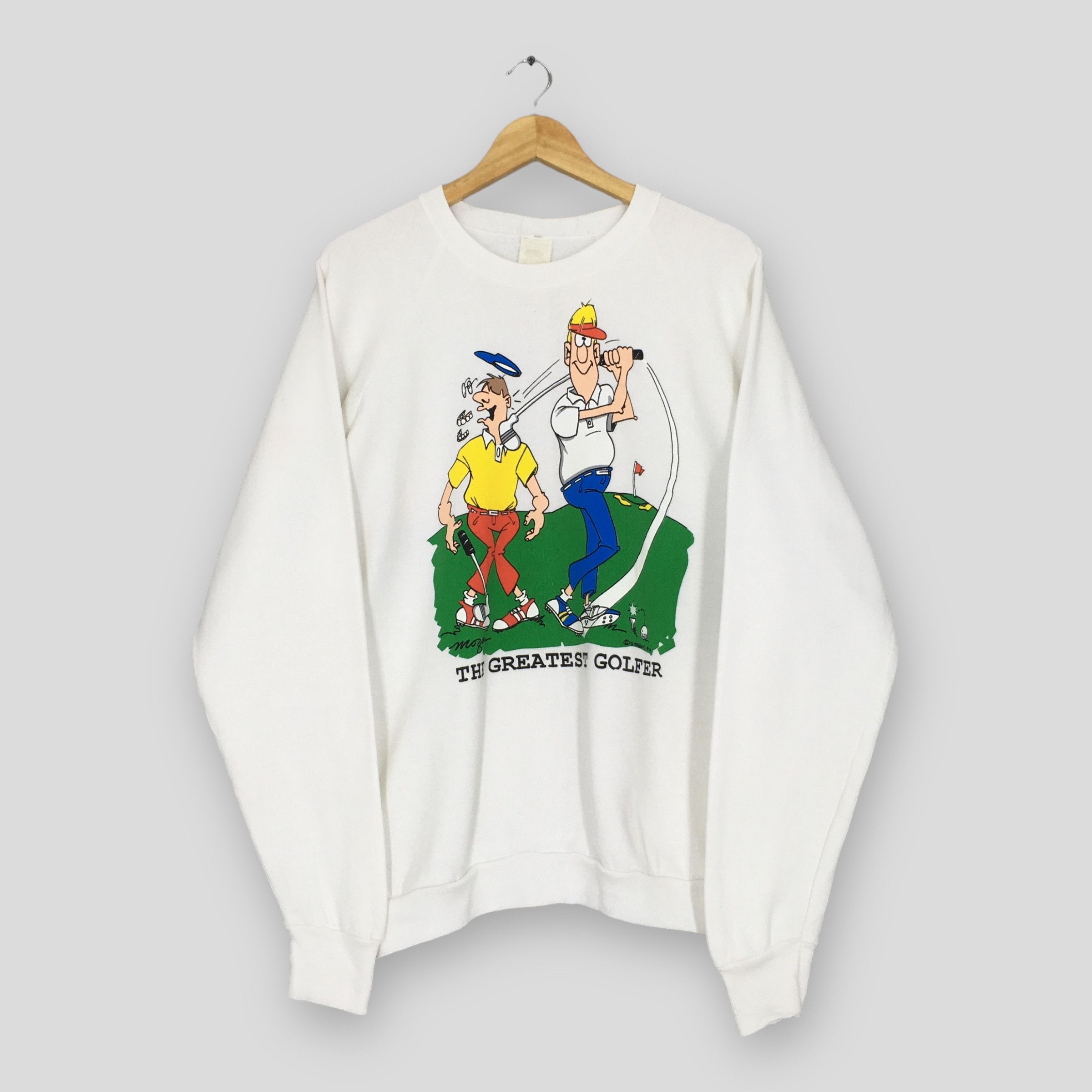 Japanese Brand × Vintage Vintage 90s Morgan The Greatest Golfer Sweatshirt XLarge Size US XL / EU 56 / 4 - 1 Thumbnail