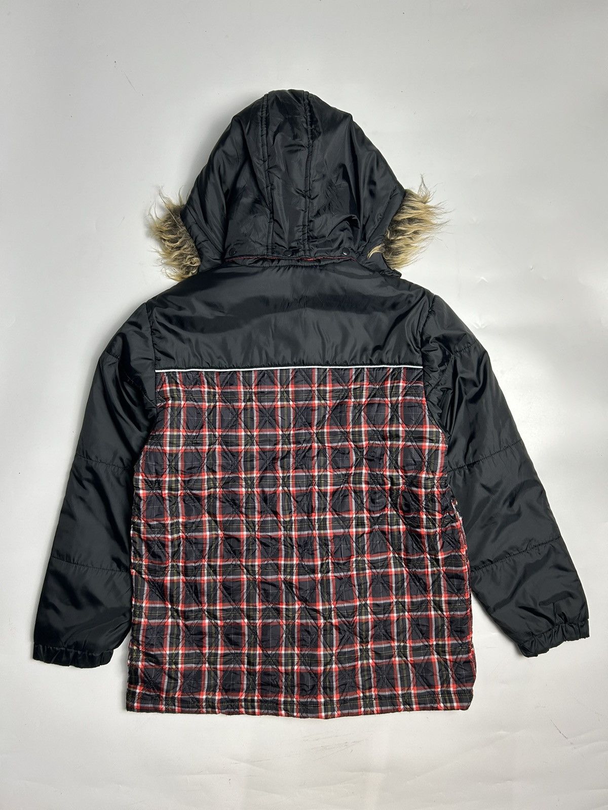 Japanese Brand GOOD DAY FAUX FUR HOODIE MULTI POCKET JACKET Size US S / EU 44-46 / 1 - 4 Thumbnail