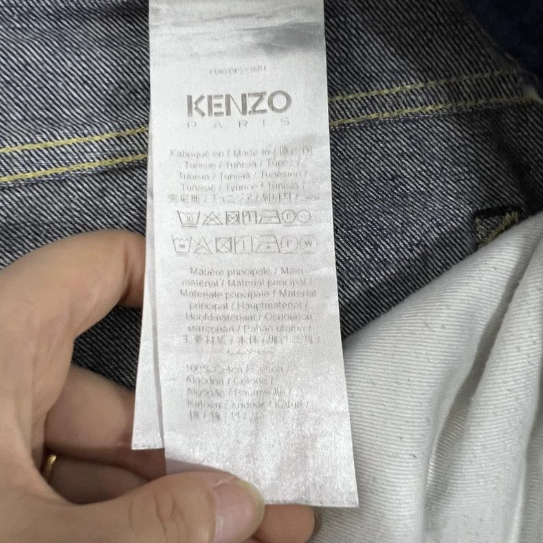 Kenzo KENZO Blue denim wide-leg pants Size 27" / US 4 / IT 40 - 4 Thumbnail