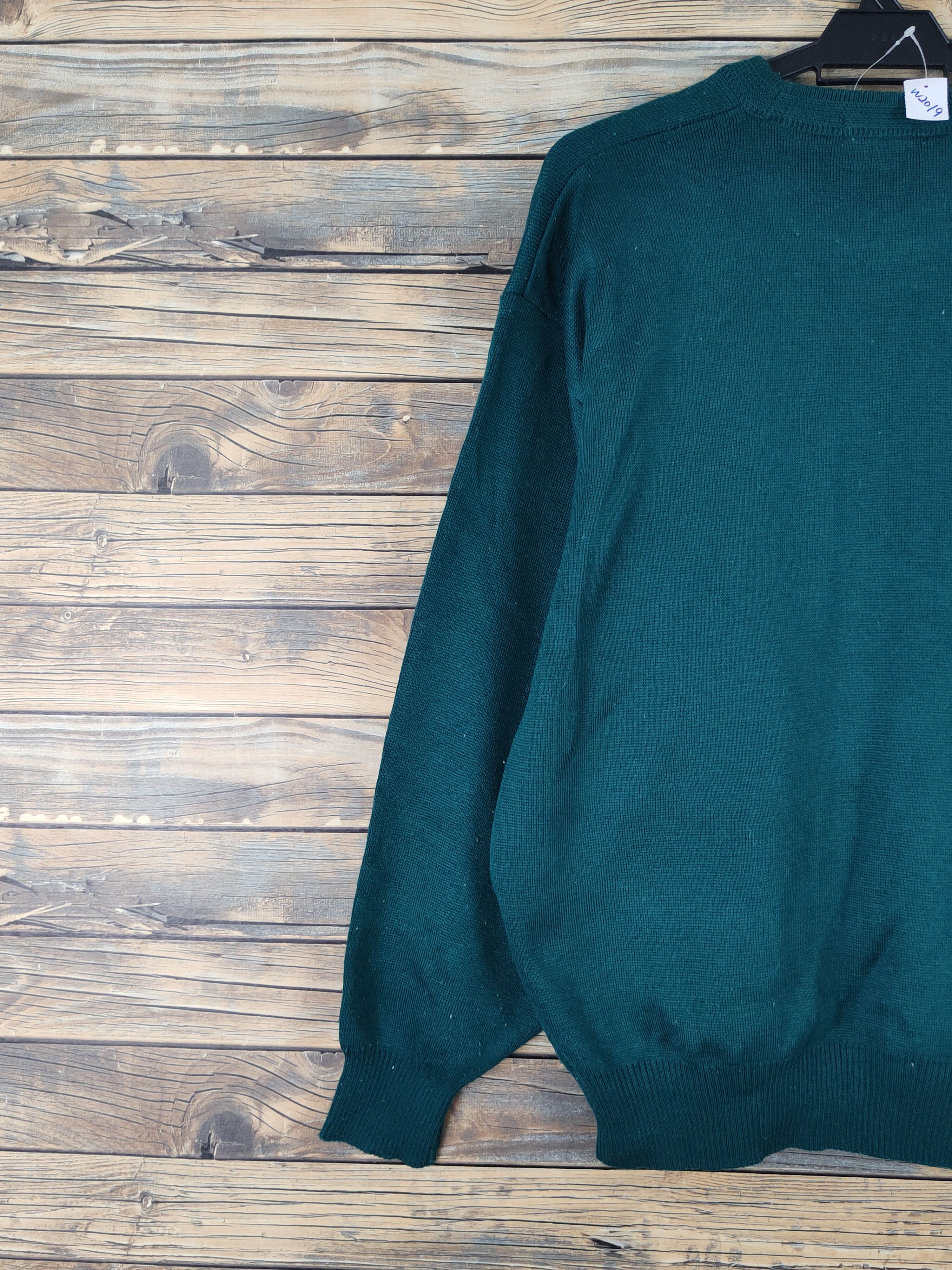 Homespun Knitwear Minsieur Greco Green Knitwear vintage Sweatshirts #W2019 Size US L / EU 52-54 / 3 - 9 Thumbnail