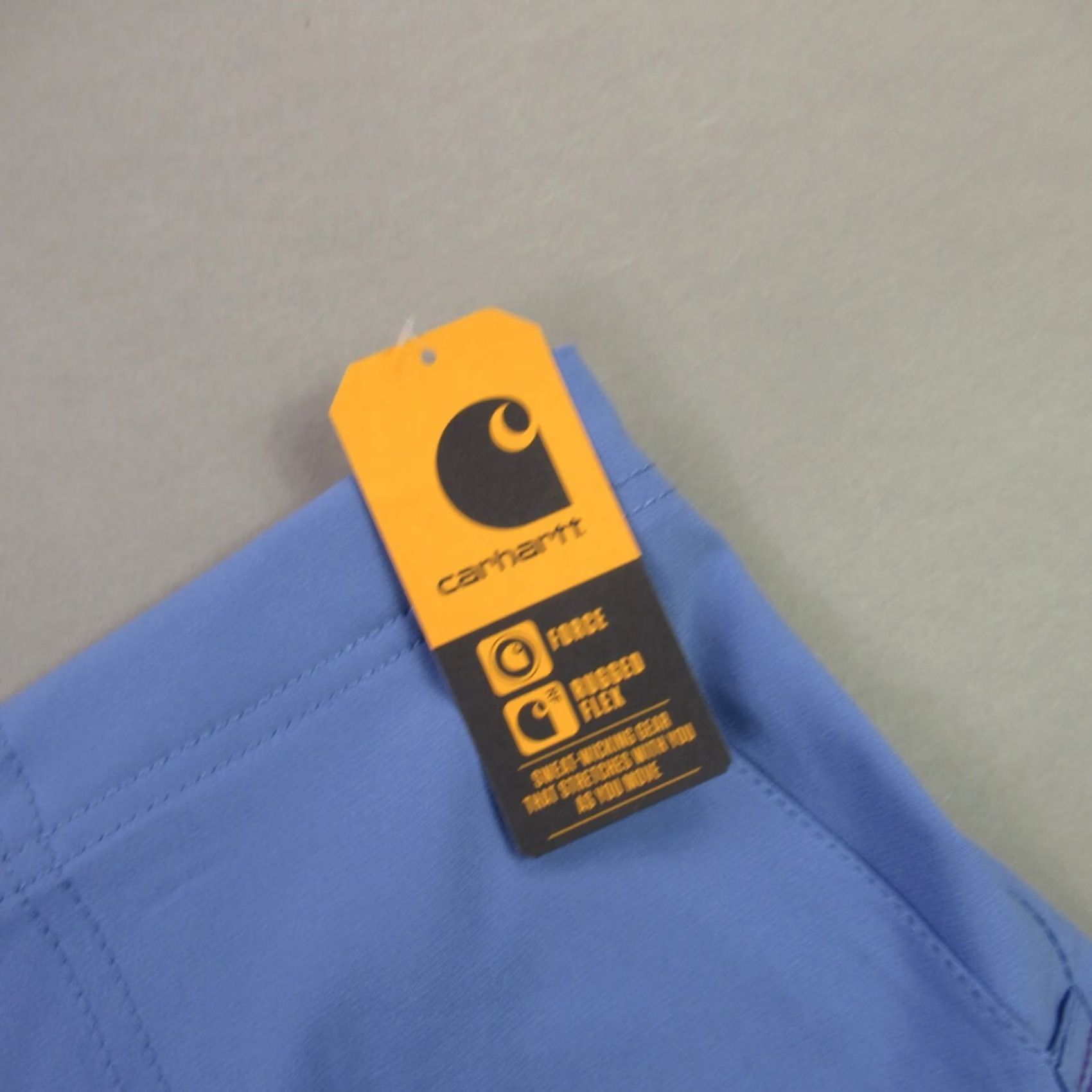Carhartt Carhartt Pants Womens 3XL Blue Women Lightweight Straight Leg Drawstring Flex Force Size 40" / US 18 - 3 Thumbnail