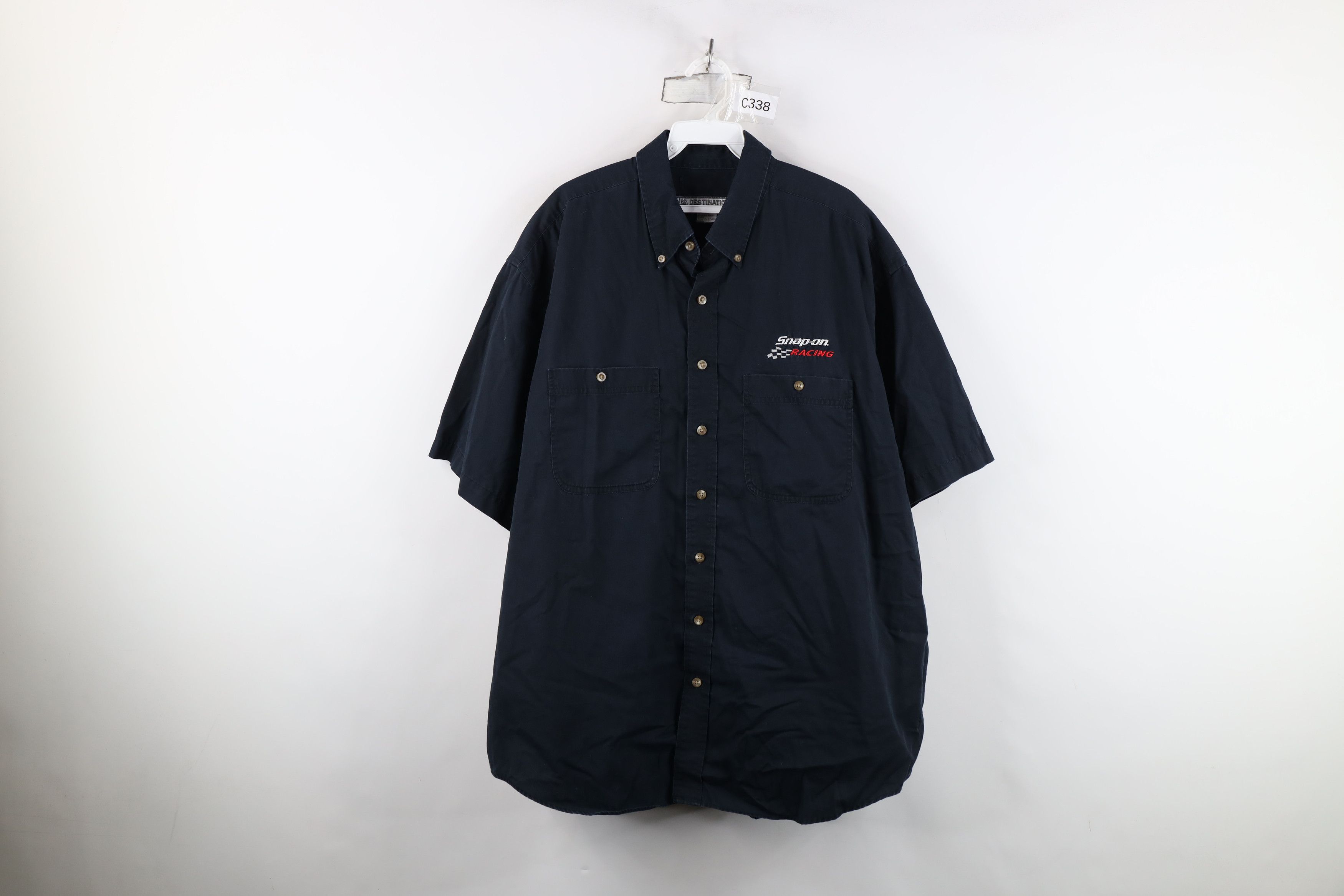 Vintage Vintage 90s Spell Snap On Racing Short Sleeve Button Shirt Size US XXL / EU 58 / 5 - 1 Thumbnail