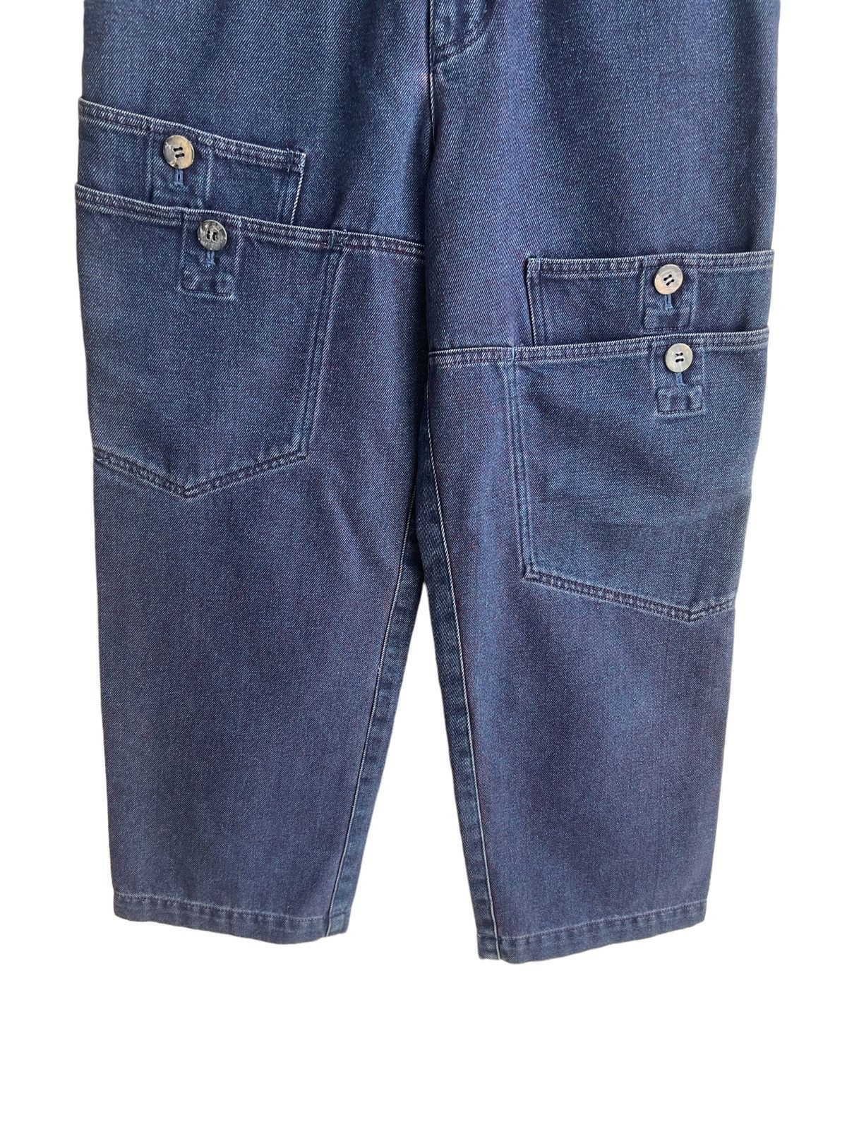Final Home FW02 Hai Sporting Gear Indigo Parachute Pocket Baggy Denim Size US 30 / EU 46 - 7 Thumbnail