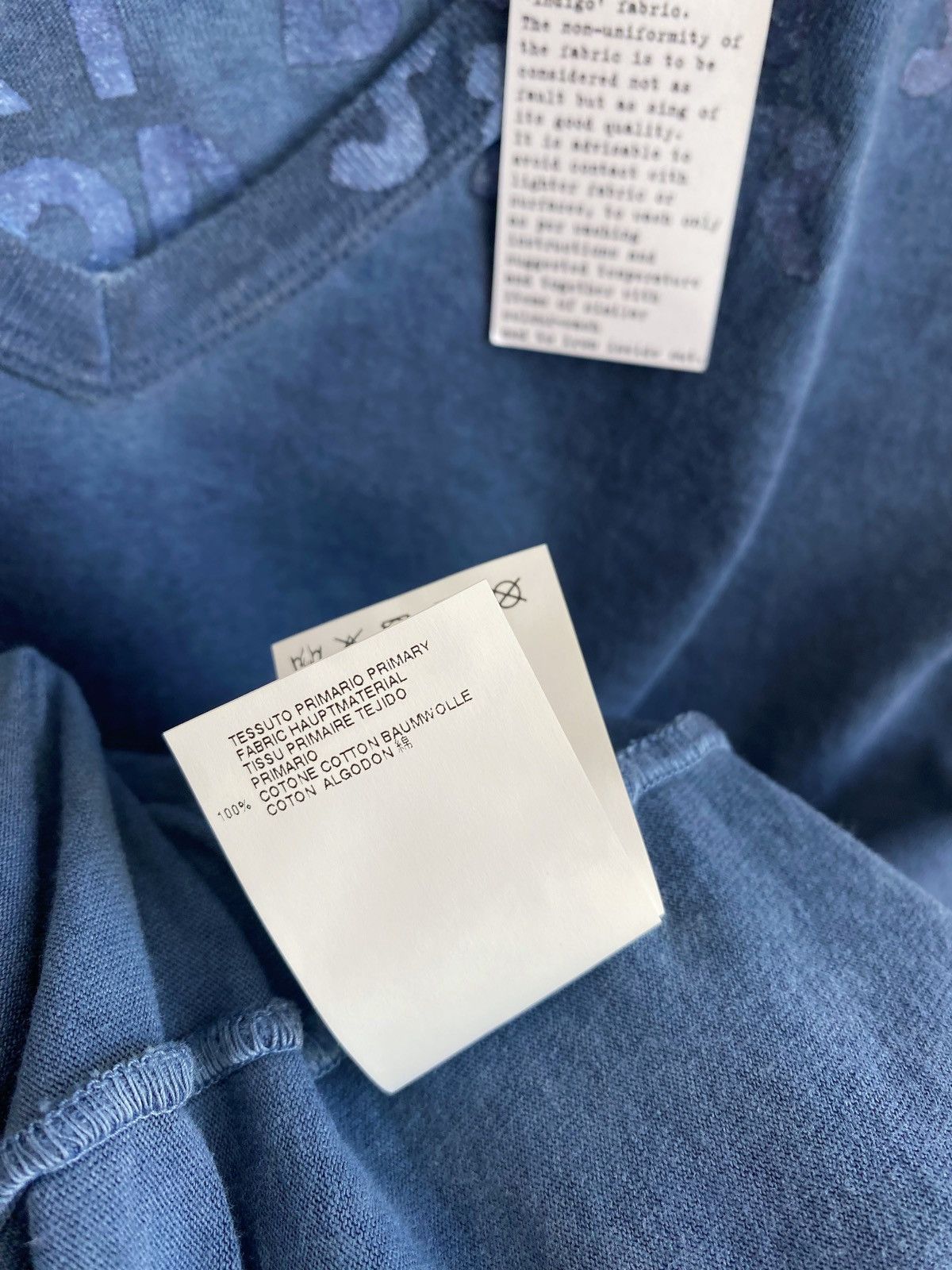 Maison Margiela MAISON MARTIN MARGIELA AIDS garment dyed v- neck t-shirt Size US M / EU 48-50 / 2 - 15 Thumbnail