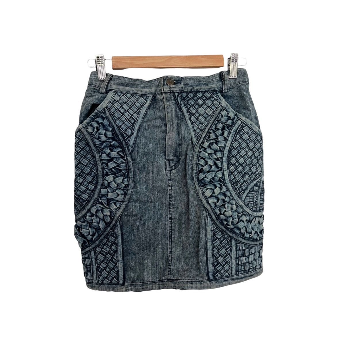 KTZ Ktz quilt denim skirt Size 28" / US 6 / IT 42 - 1 Thumbnail