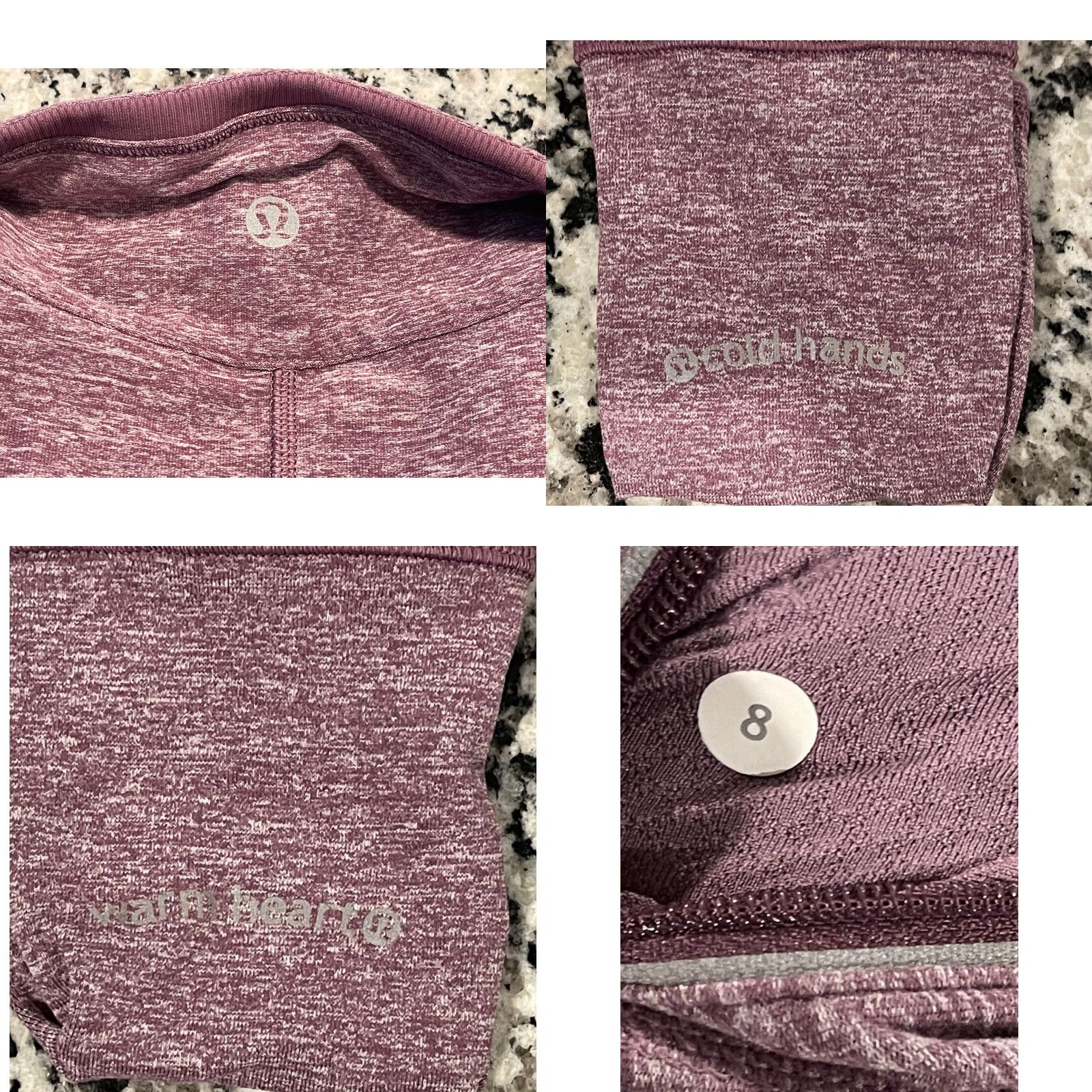 Lululemon Lululemon Cold Hands 1/4 Zip Pullover Purple Heathered Size 8 Women’s Activewear CrossTraining Gym & Running Size M / US 6-8 / IT 42-44 - 8 Thumbnail