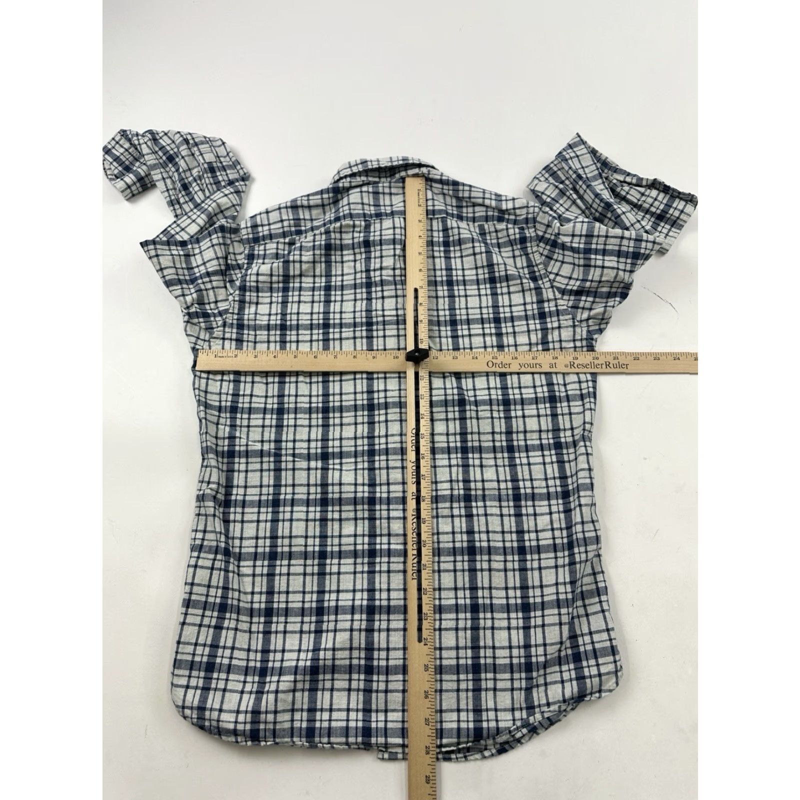 J.Crew VINTAGE J.Crew Shirt Mens Small Plaid Button-Up Lightweight Flannel Long Sleeve Size US S / EU 44-46 / 1 - 4 Thumbnail