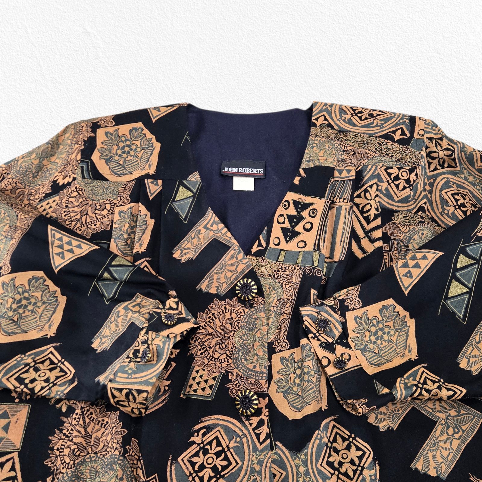 Vintage Vintage Oversized Abstract Print Dress Tunic Size Large Size L / US 10 / IT 46 - 4 Thumbnail