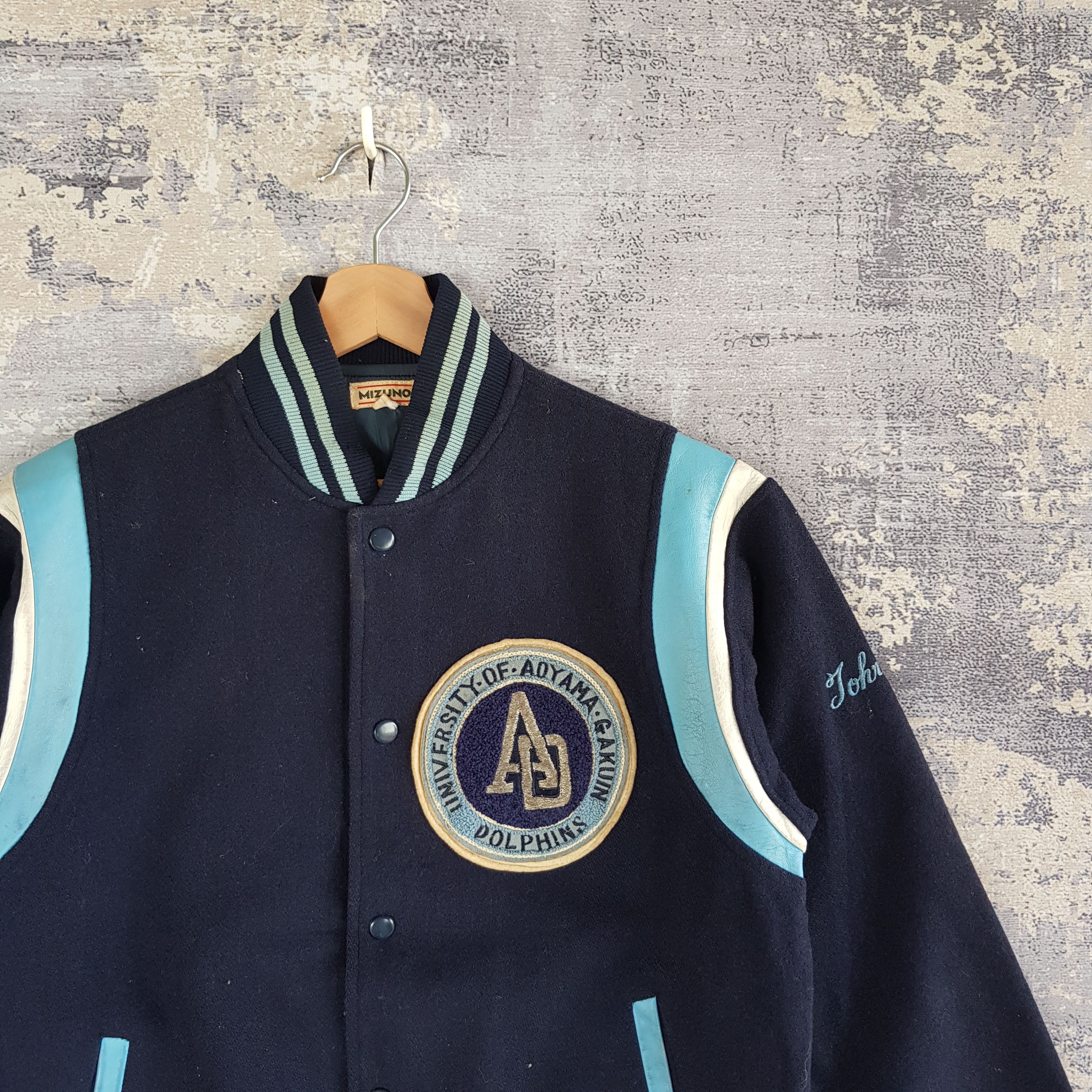 Vintage Vintage Mizuno Wool Varsity Jacket University Aoyama Jacket Size US S / EU 44-46 / 1 - 4 Thumbnail