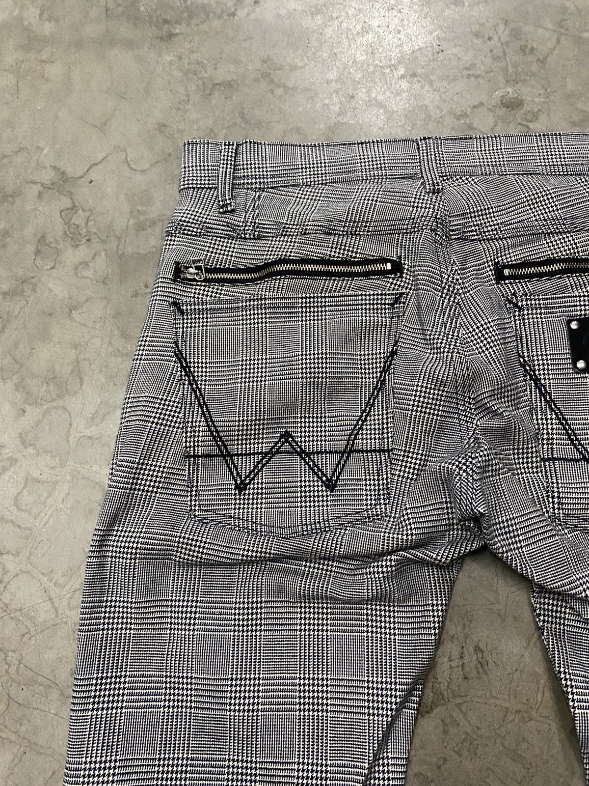 Hysteric Glamour × Le Grande Bleu (L.G.B.) × Wrangler Japanese Wrangler Checked Gothic Punk Zip Slim Stretchable Size US 30 / EU 46 - 9 Thumbnail