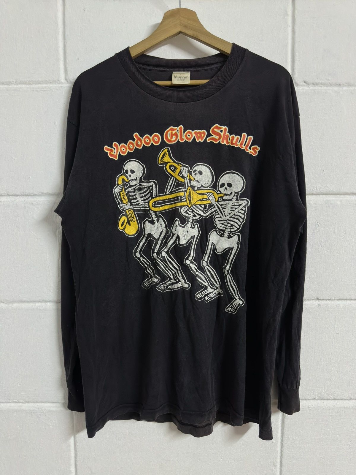 Band Tees × Vintage Vintage-1990 Voodoo Glow Skulls American SkaPunk L/S Shirt Size US L / EU 52-54 / 3 - 1 Thumbnail
